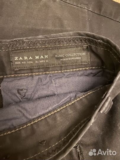 Мужские брюки Zara, 31, черные