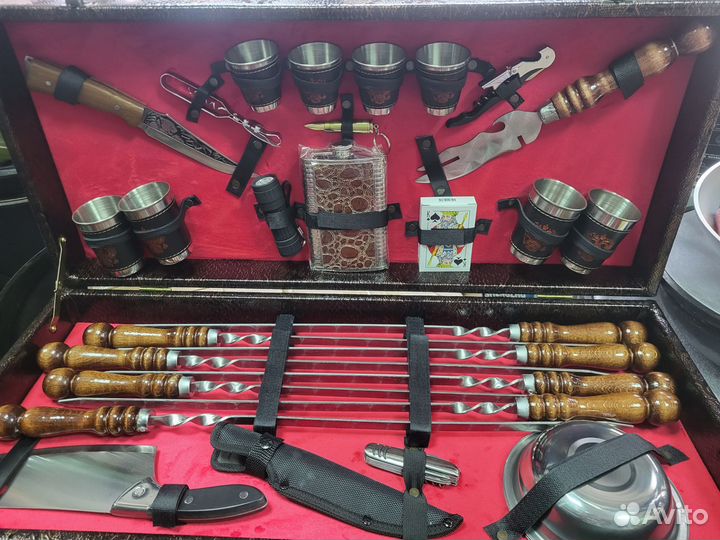 Подарочные наборы шампуров в кейсе