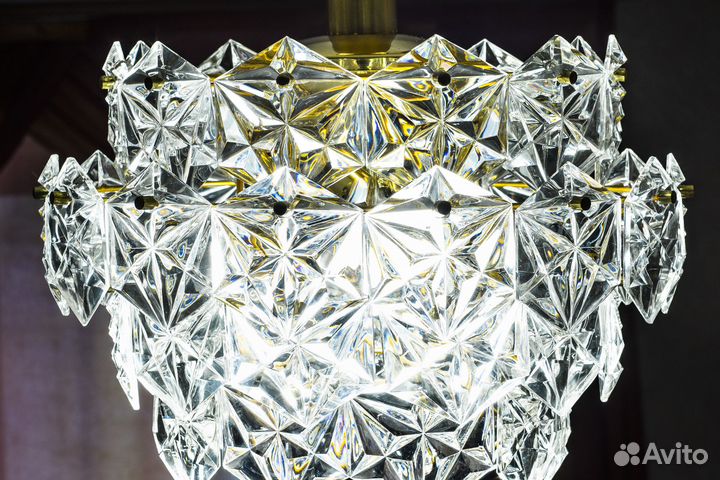 Винтажная люстра Искра 50 хрусталей