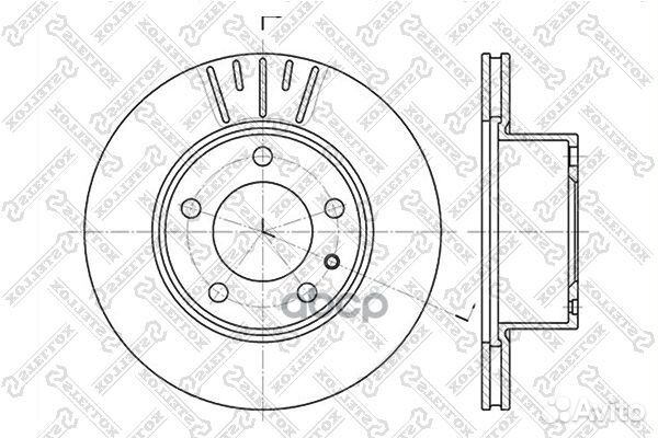 6020-1513V-SX диск тормозной передний BMW E28