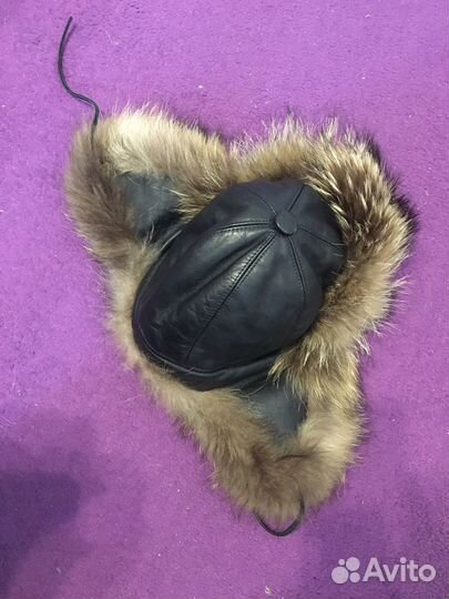 Шапка ушанка меховая натуральная