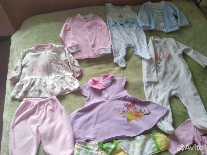 Вещи пакетом на девочку с 0-80