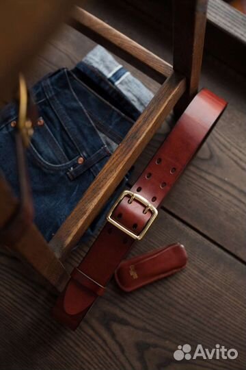 Ремень кожаный