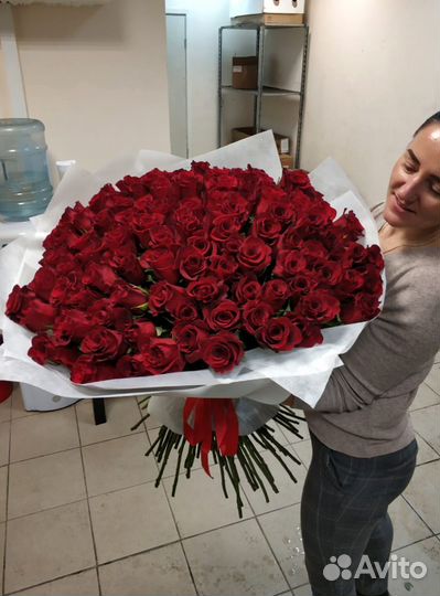 Розы 101 роза 51 доставка цветов