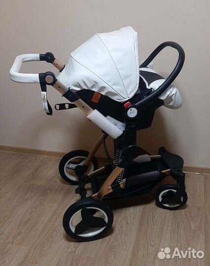 Коляска 3в1 трансформер Новая кожа (wait)