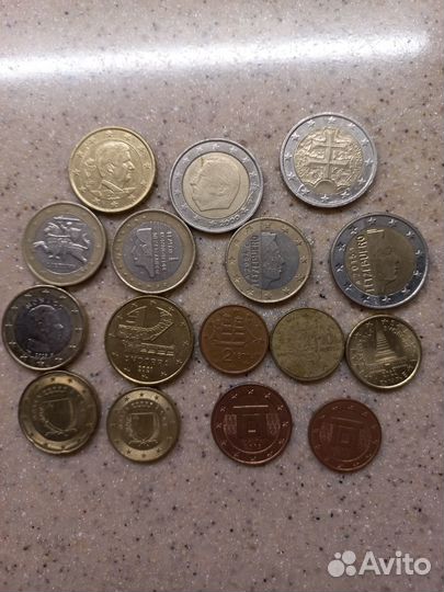 Обмен монет регулярной чеканки стран Евросоюза