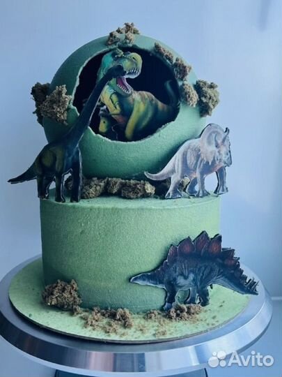 Торт, бенто, меренговый, сахарная печать