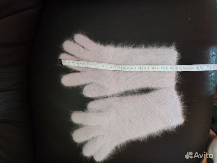 Перчатки зимние женские из ангоры новые связаны