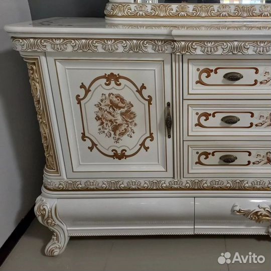 Комплект мебели для гостиной Алсу белый глянец