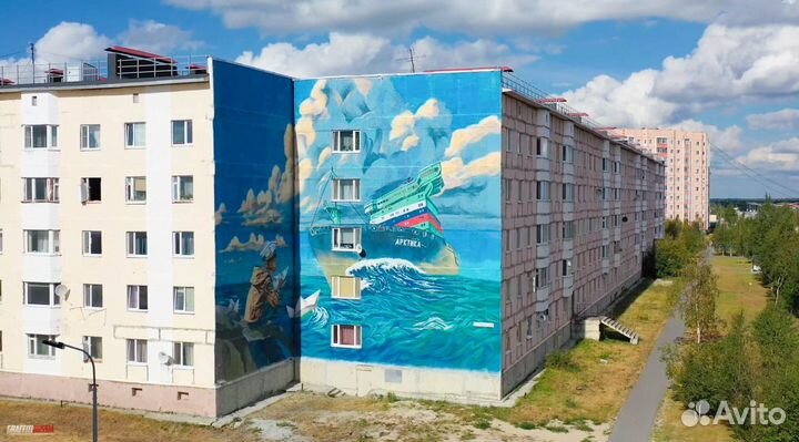 Роспись фасад / Муралы / Художественное оформление