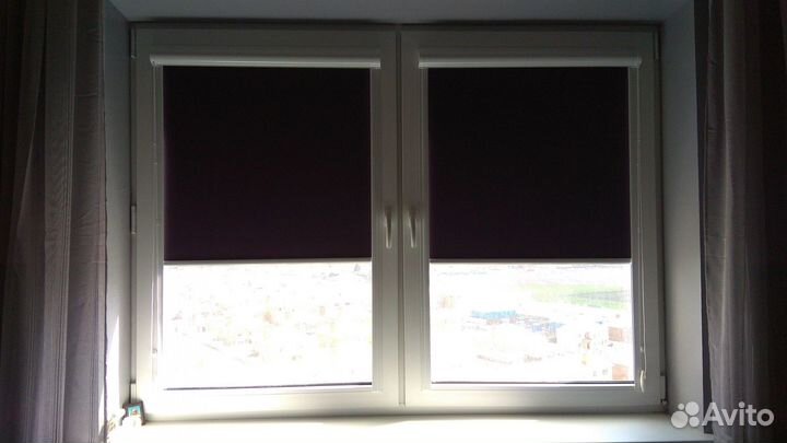 Рулонные кассетные шторы блэкаут