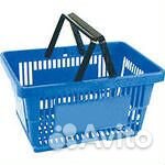 Корзина Покупательская пластик красная на-0121Т