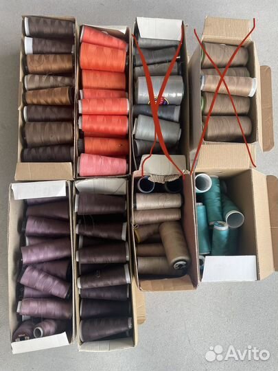 Нитки швейные бабины