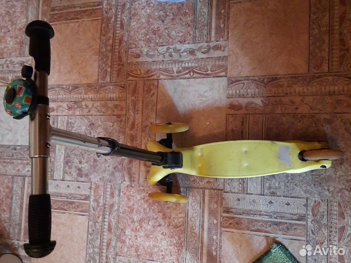 Самокат детский трехколесный со светящ. колесами