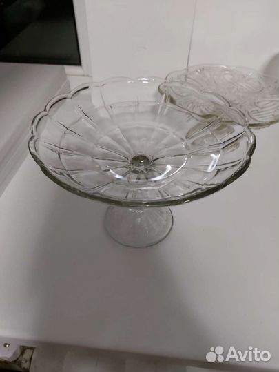 Ваза на ножке для фруктов времен СССР