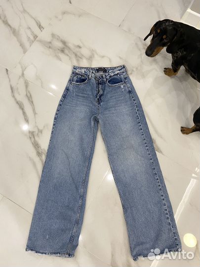 Джинсы широкие от бедра р.42 (26)