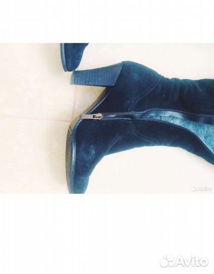 Сапоги женские замша 37 размер