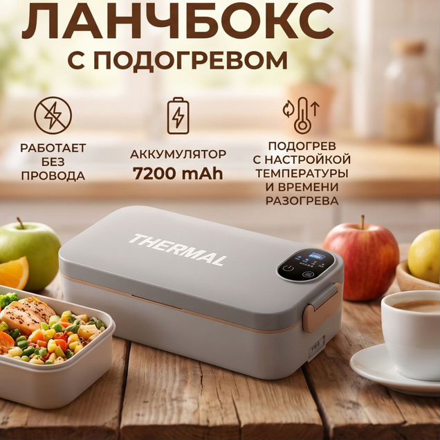 Ланч-бокс для еды с подогревом аккумуляторный