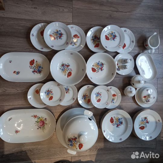 Маки Васильки сервиз Kahla фарфор DDR