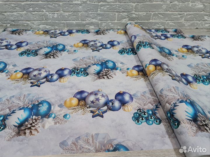 Упаковочная бумага новогодняя