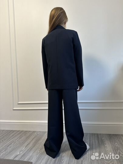 Школьный костюм пиджак + брюки палаццо
