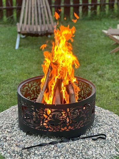 Костровая чаша с крышкой