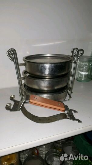 Переносной набор, миски из нержавейки