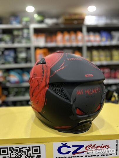 Шлем streetfighter SV darkness A5 matt red