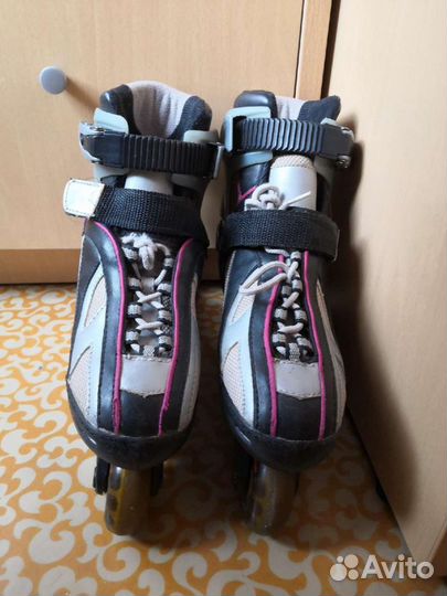 Детские регулируемые ролики + 2 доп. защиты