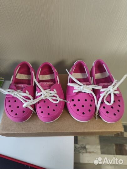 Мокасины crocs для девочек c7,c8