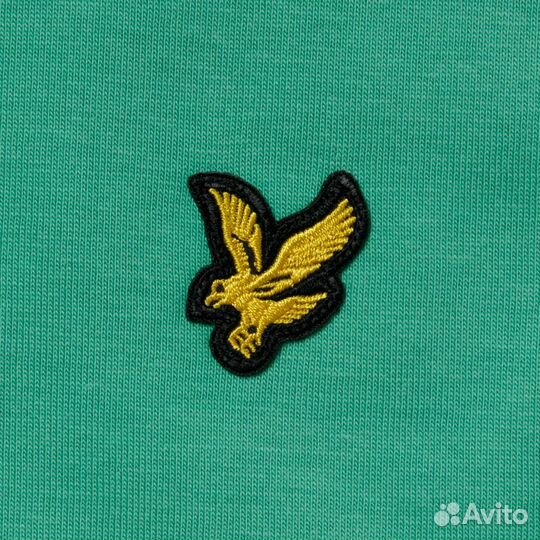 Футболка мужская бирюзового цвета Lyle & Scott