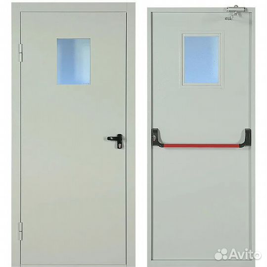 Дверь металлическая противопожарная N106