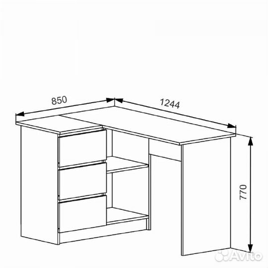 Угловой письменный стол новый