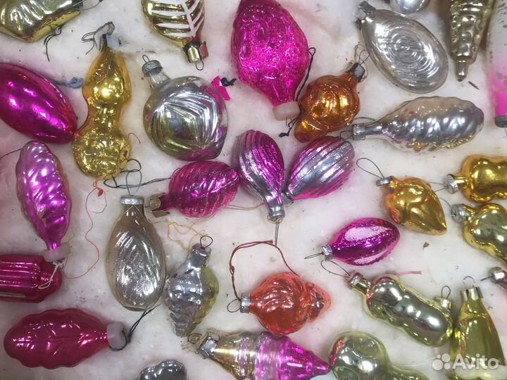 Елочные игрушки, стеклянные СССР