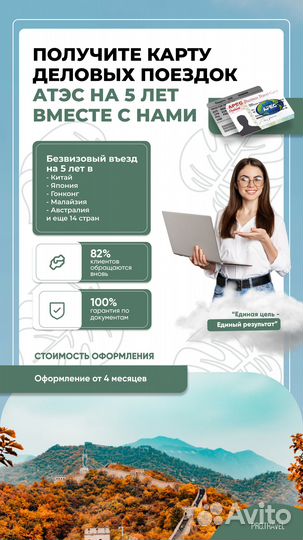 Карта атэс Мульти - Бизнес Виза