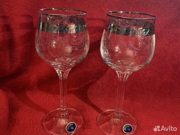 Фужеры богемия6шт «диана»