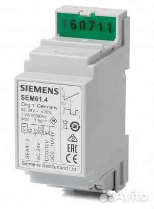 SEM61.4: Преобразователь сигнала DC 010 V или DC