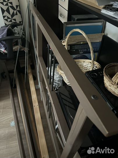 Кровать двухспальная икеа с матрасом