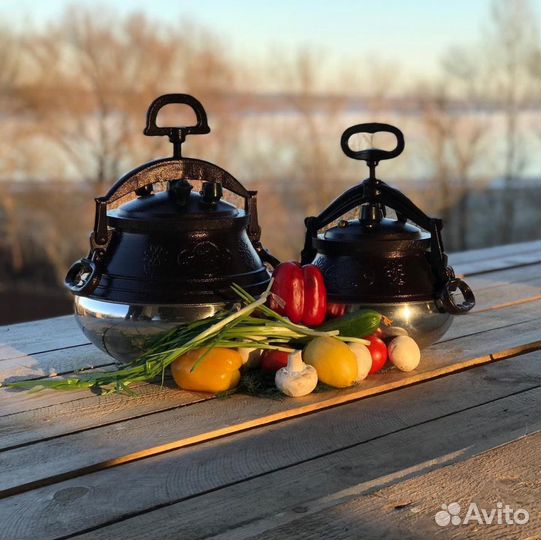 Афганский казан 10 л двухцветный