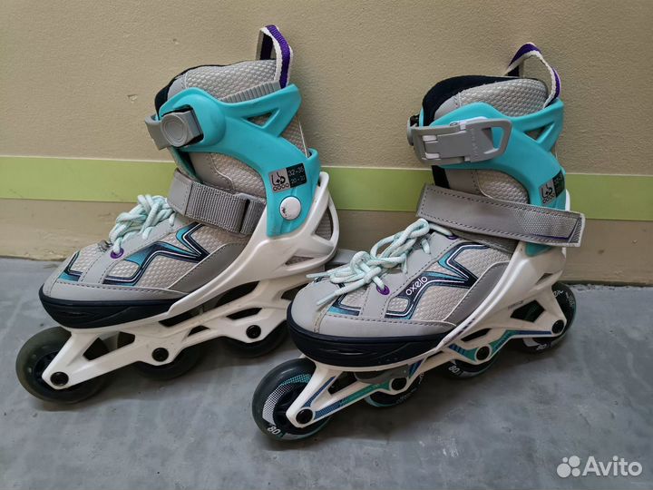 Роликовые коньки + шлем + защита