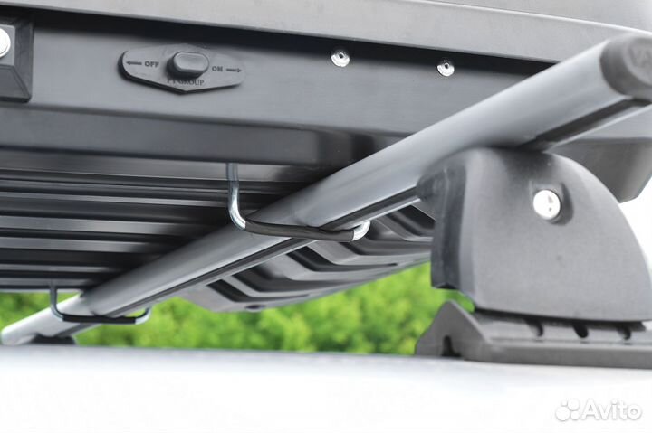 Автобокс на крышу Turino Sport серый