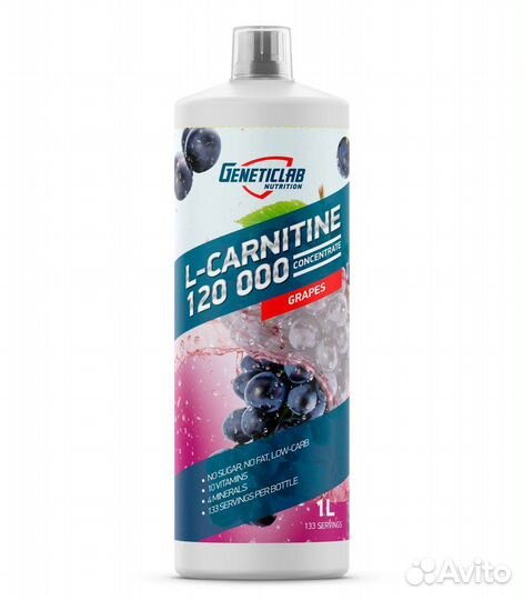 L-карнитин Geneticlab L-Carnitine concentrate, 100