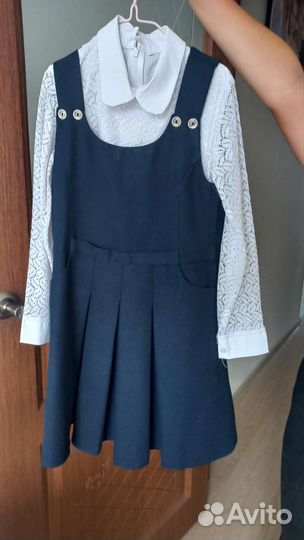 Школьная форма для девочки 134 140 синяя