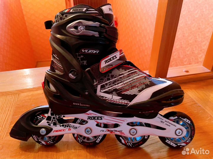 Роликовые коньки детские раздвижные Roces Yuma Boy