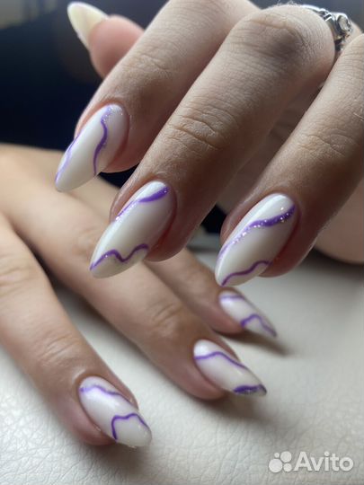 Маникюр с покрытием гель лак (дизайн в подарок)