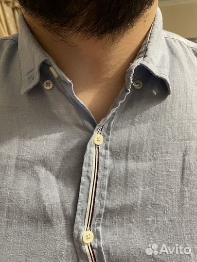 Рубашка хлопковая zara