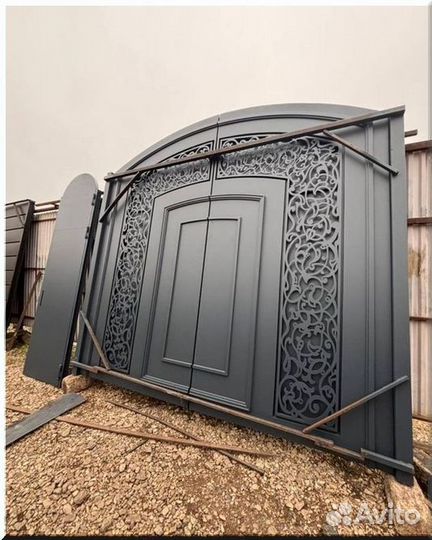 Кованые ворота под ключ с доставкой