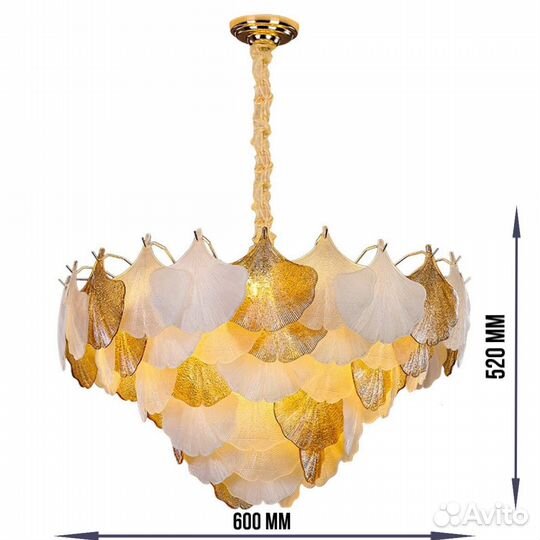 Люстра из ракушек дизайнерская