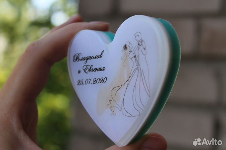 Свадебное мыло бонбоньерки