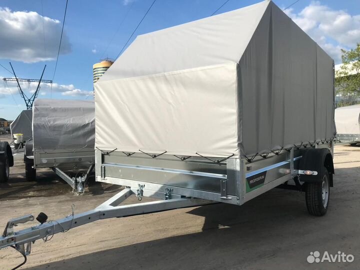 Прицеп легков. для снегохода 3,5х1,5 с тентом Аэро